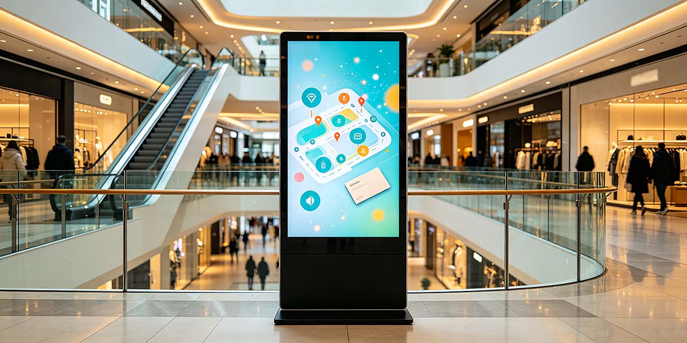 floor standing touch screen kiosk