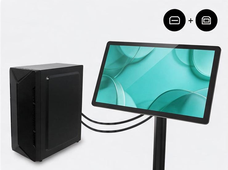 large format touch screen monitor